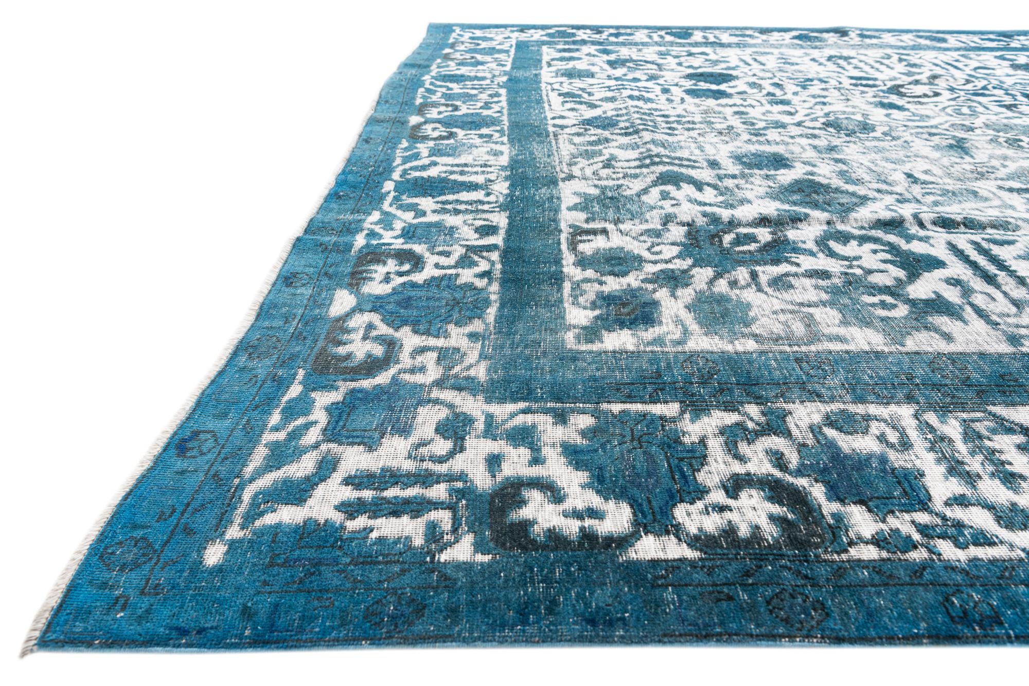 9' 9 x 12' 10 Hand Knotted Ultra Vintage Persian Wool Rug