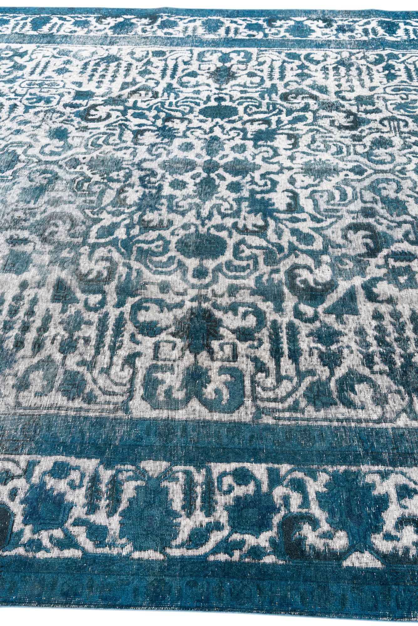 9' 9 x 12' 10 Hand Knotted Ultra Vintage Persian Wool Rug