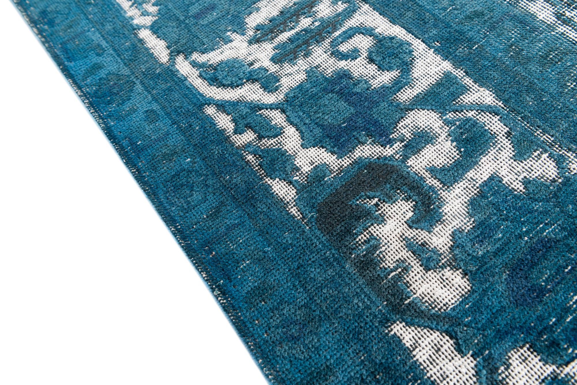 9' 9 x 12' 10 Hand Knotted Ultra Vintage Persian Wool Rug
