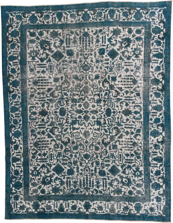 Detail image of 9' 9 x 12' 10 Hand Knotted Ultra Vintage Persian Wool Rug