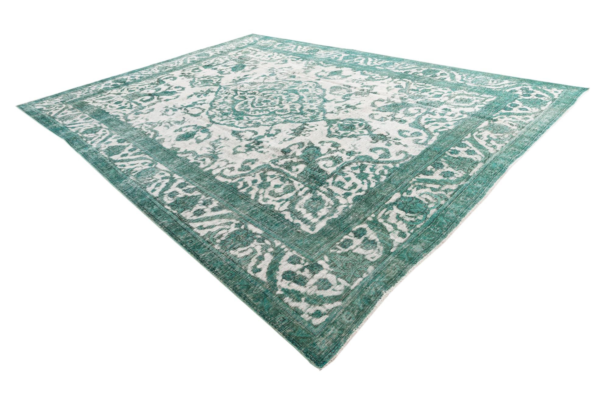 9' 7 x 12' 7 Hand Knotted Ultra Vintage Persian Wool Rug