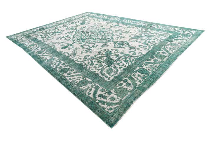 9' 7 x 12' 7 Hand Knotted Ultra Vintage Persian Wool Rug