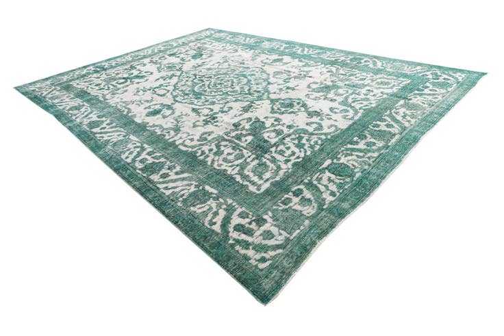 Detail image of 9' 7 x 12' 7 Hand Knotted Ultra Vintage Persian Wool Rug