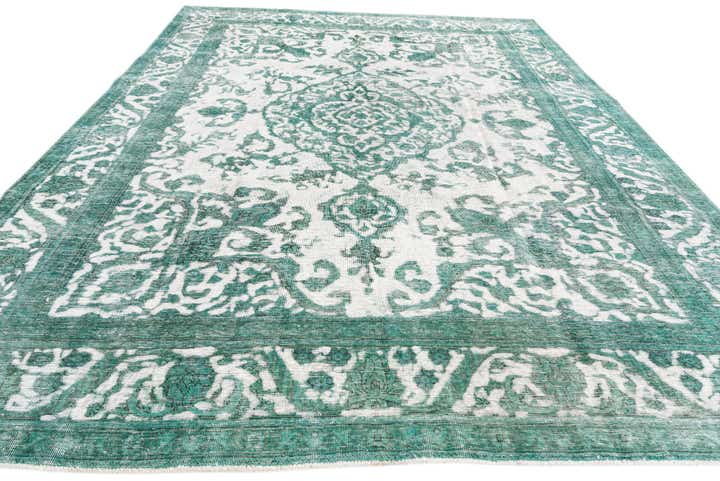 9' 7 x 12' 7 Hand Knotted Ultra Vintage Persian Wool Rug