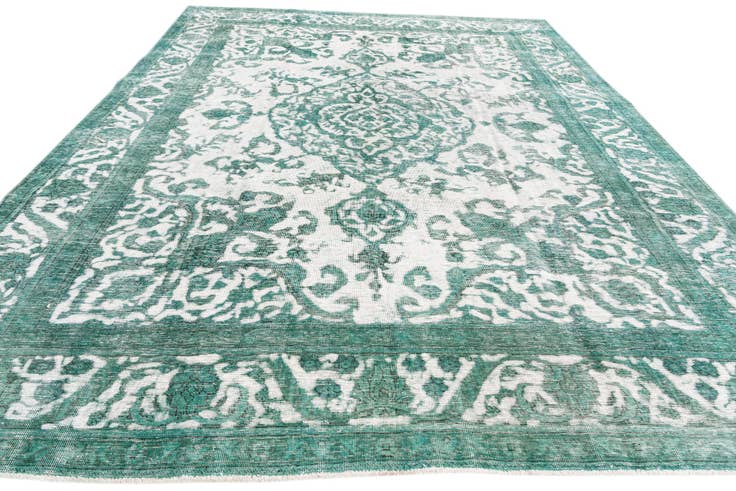 Detail image of 9' 7 x 12' 7 Hand Knotted Ultra Vintage Persian Wool Rug