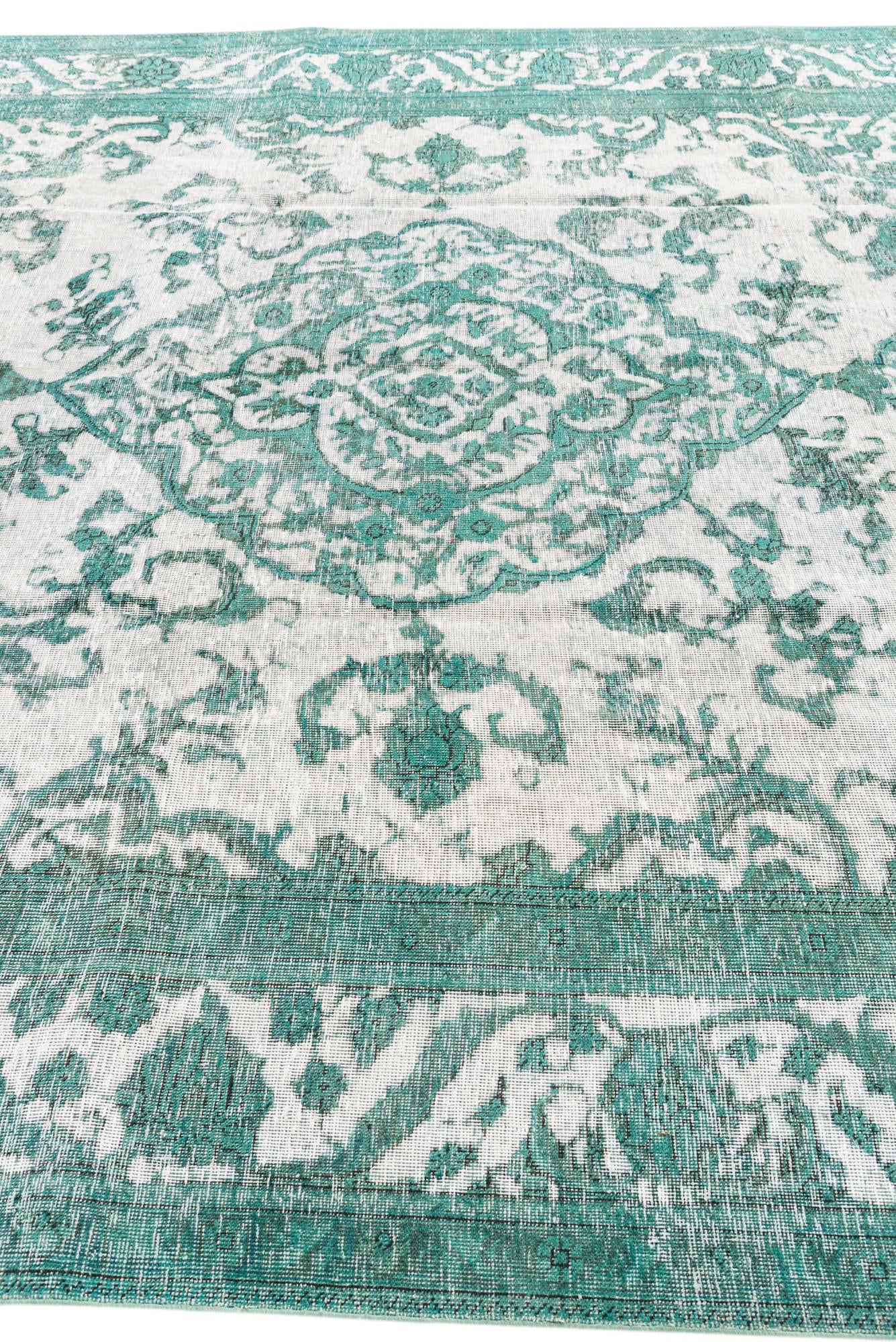 9' 7 x 12' 7 Hand Knotted Ultra Vintage Persian Wool Rug