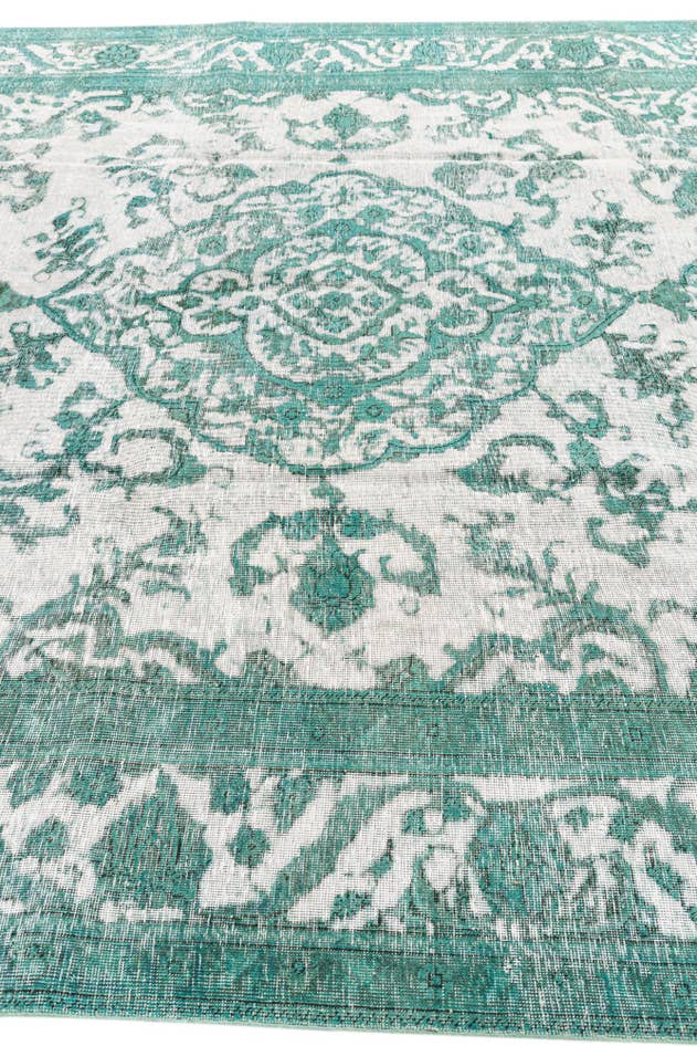 Detail image of 9' 7 x 12' 7 Hand Knotted Ultra Vintage Persian Wool Rug