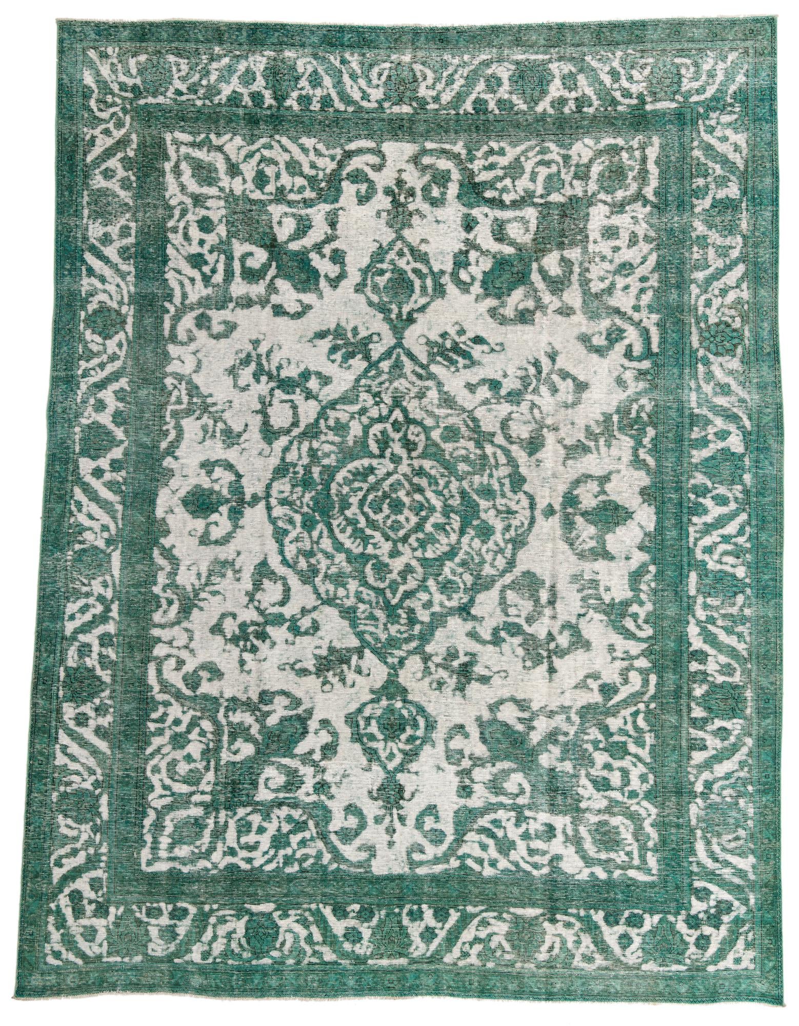 9' 7 x 12' 7 Hand Knotted Ultra Vintage Persian Wool Rug