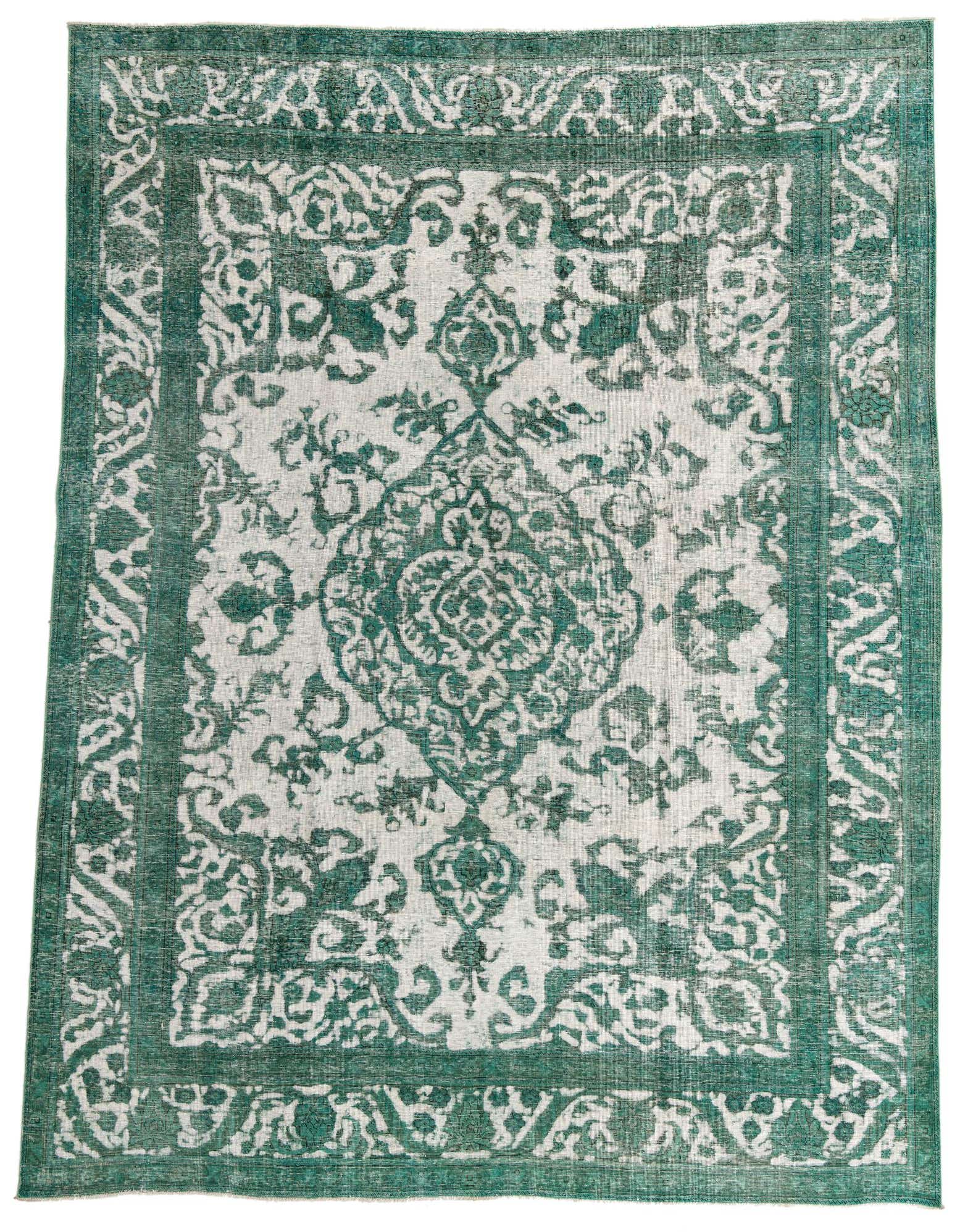 9' 7 x 12' 7 Hand Knotted Ultra Vintage Persian Wool Rug