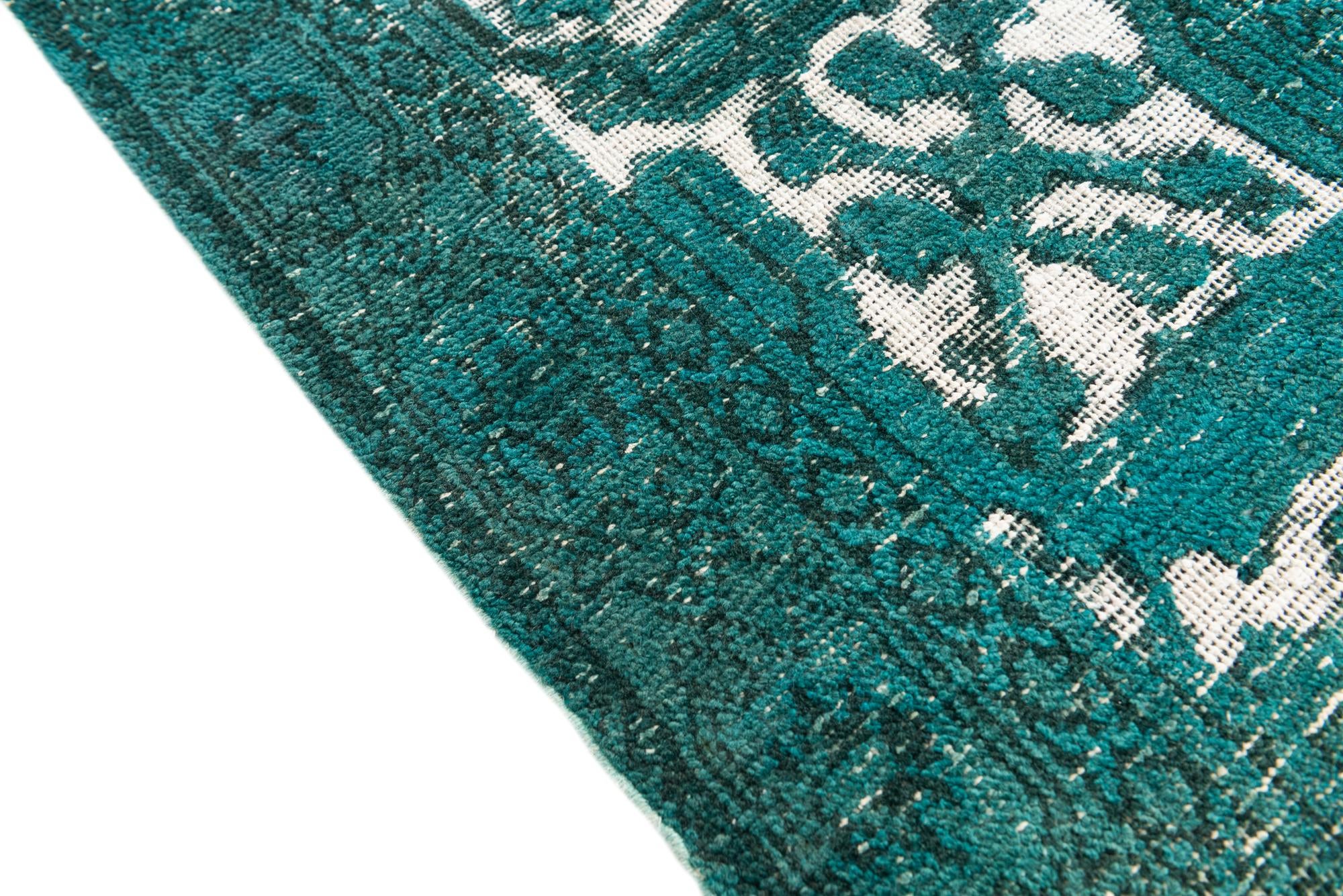 9' 5 x 13' Hand Knotted Ultra Vintage Persian Wool Rug