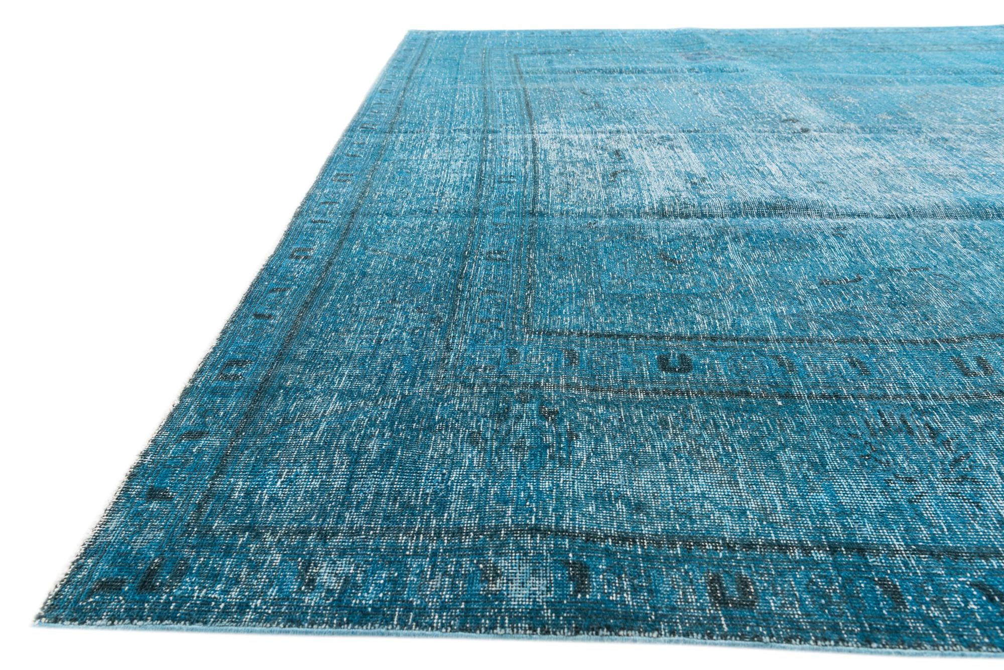 9' 5 x 12' 1 Hand Knotted Ultra Vintage Persian Wool Rug