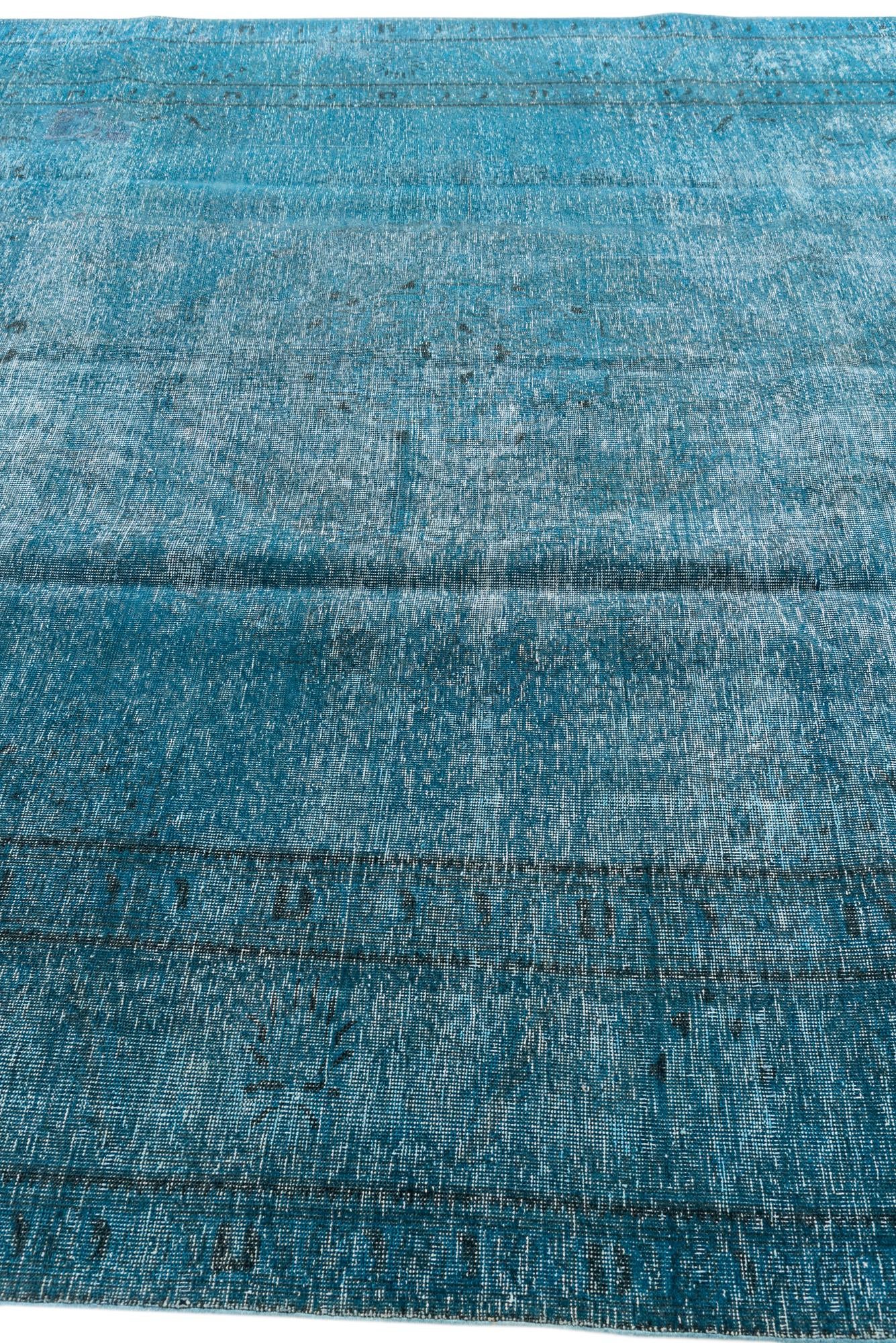 9' 5 x 12' 1 Hand Knotted Ultra Vintage Persian Wool Rug