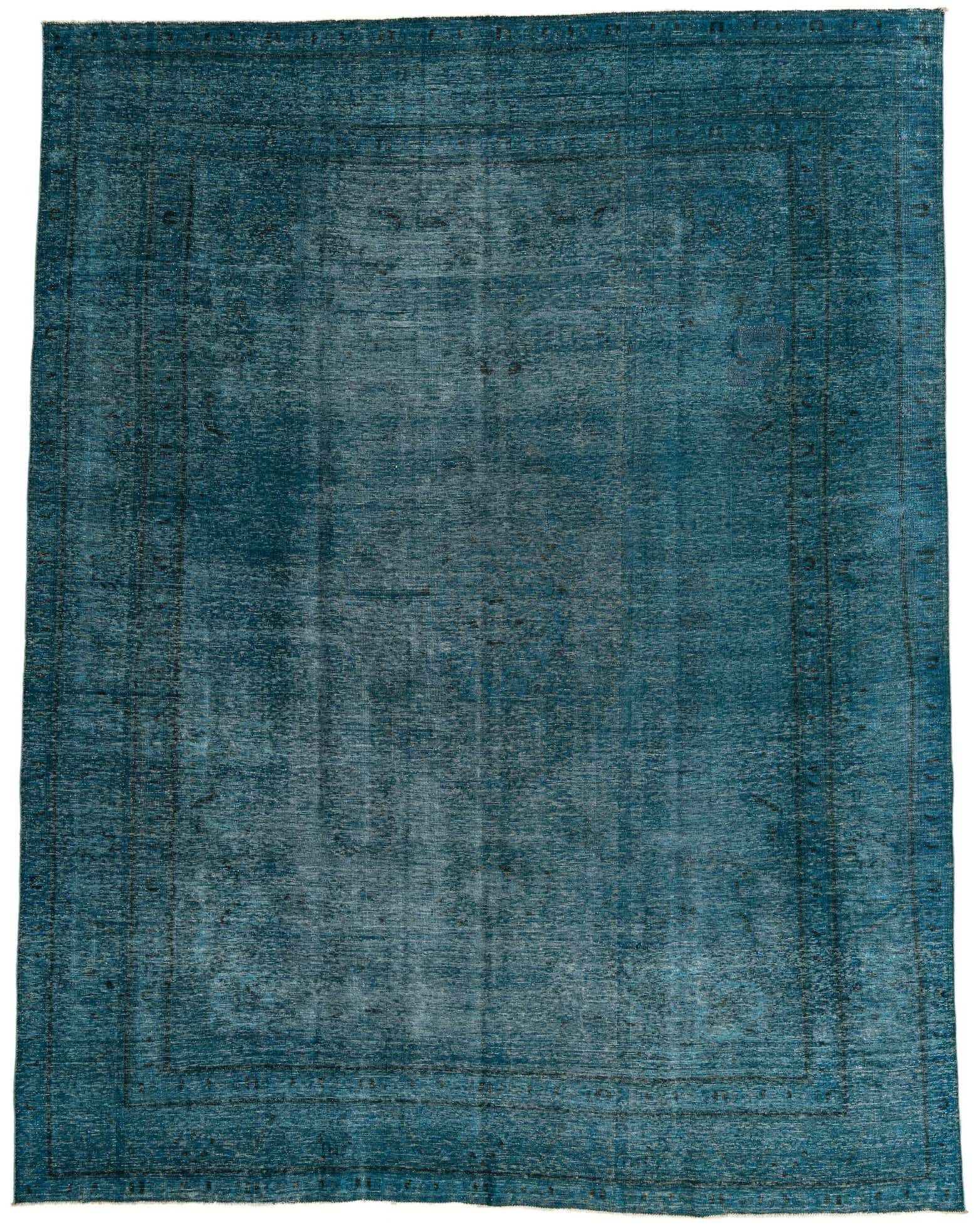 9' 5 x 12' 1 Hand Knotted Ultra Vintage Persian Wool Rug