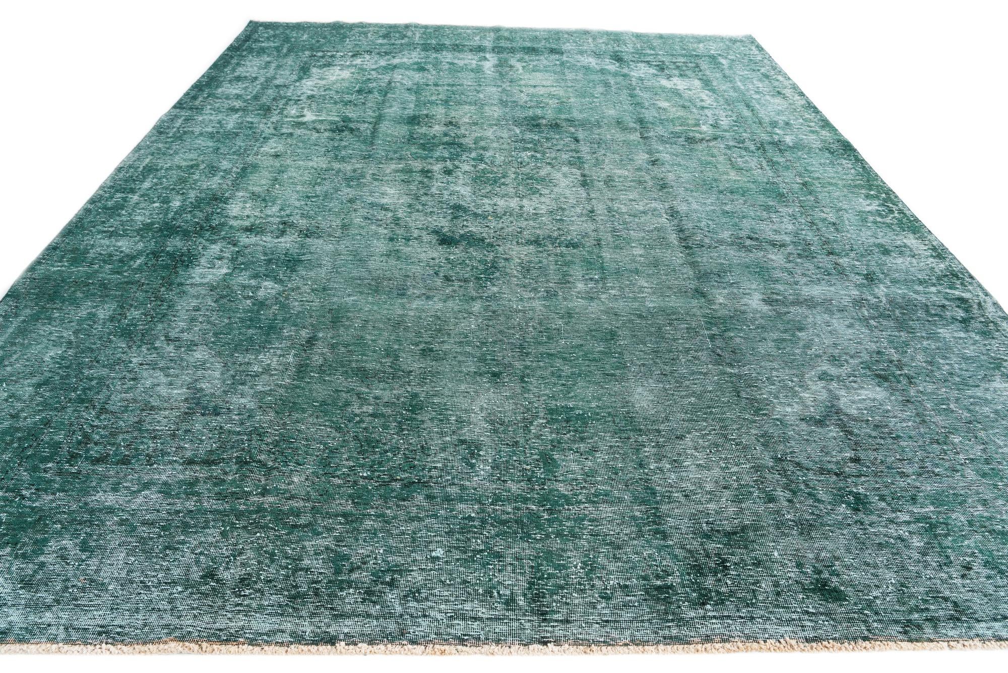9' 6 x 12' 4 Hand Knotted Ultra Vintage Persian Wool Rug