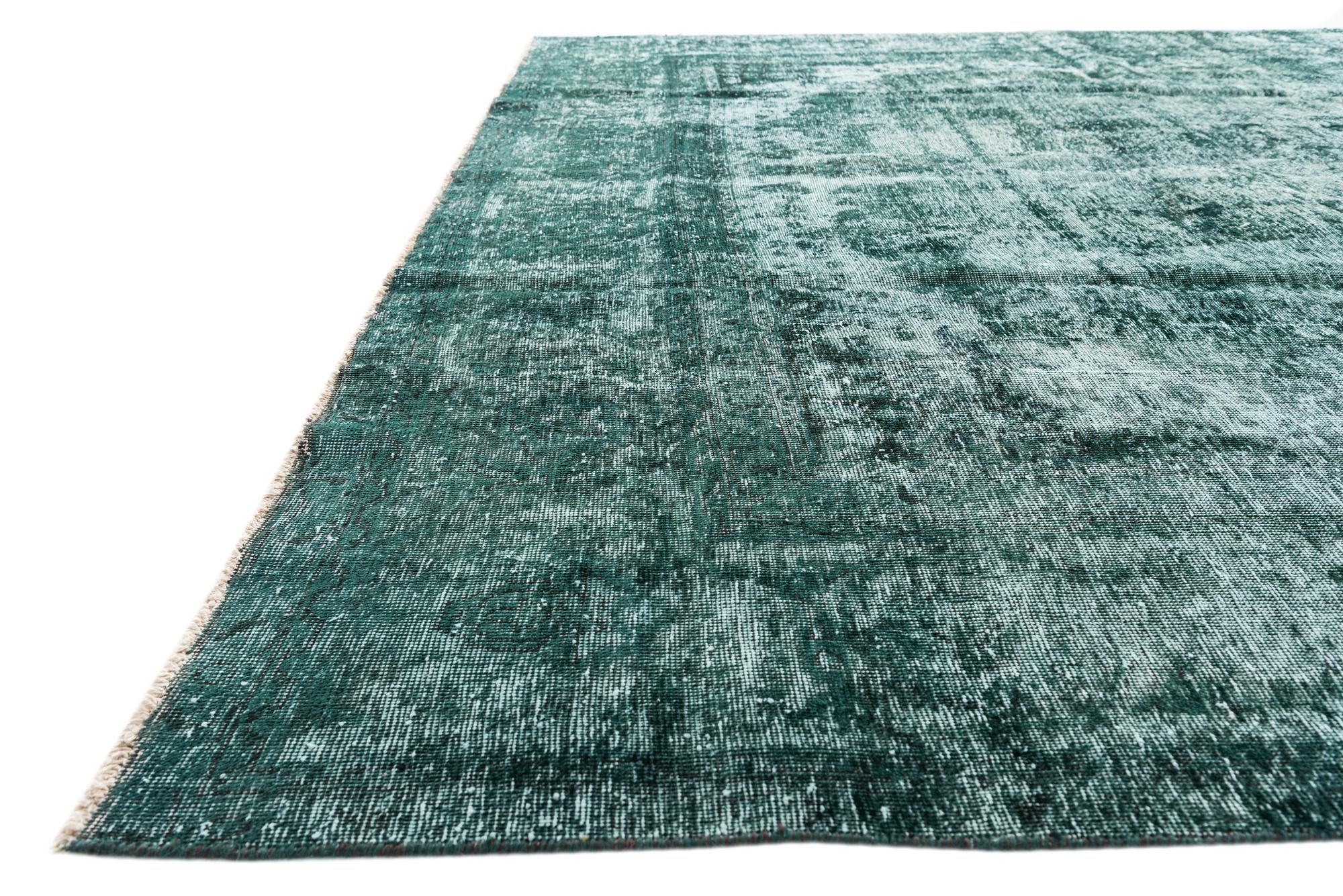9' 6 x 12' 4 Hand Knotted Ultra Vintage Persian Wool Rug