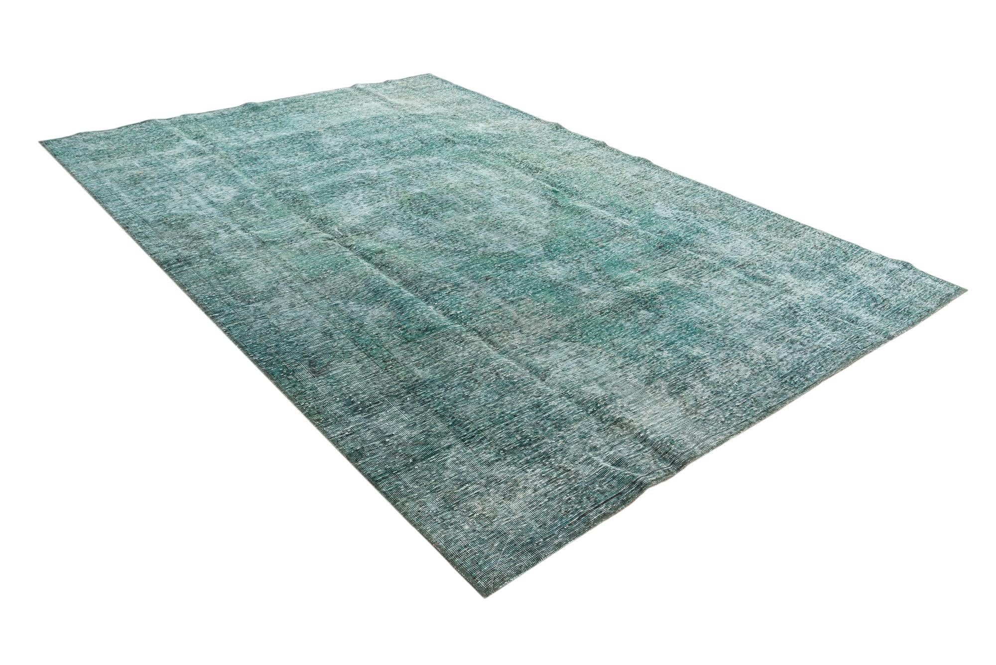 6' 7 x 9' 8 Hand Knotted Ultra Vintage Persian Wool Rug