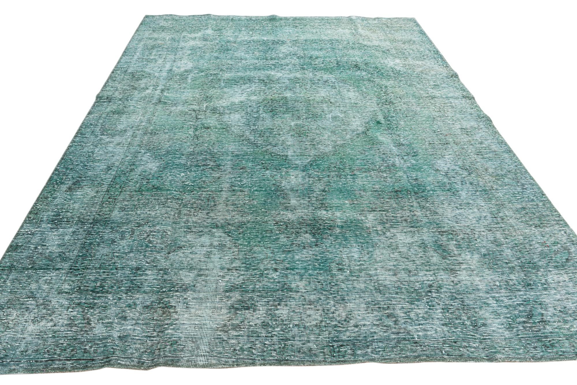 6' 7 x 9' 8 Hand Knotted Ultra Vintage Persian Wool Rug