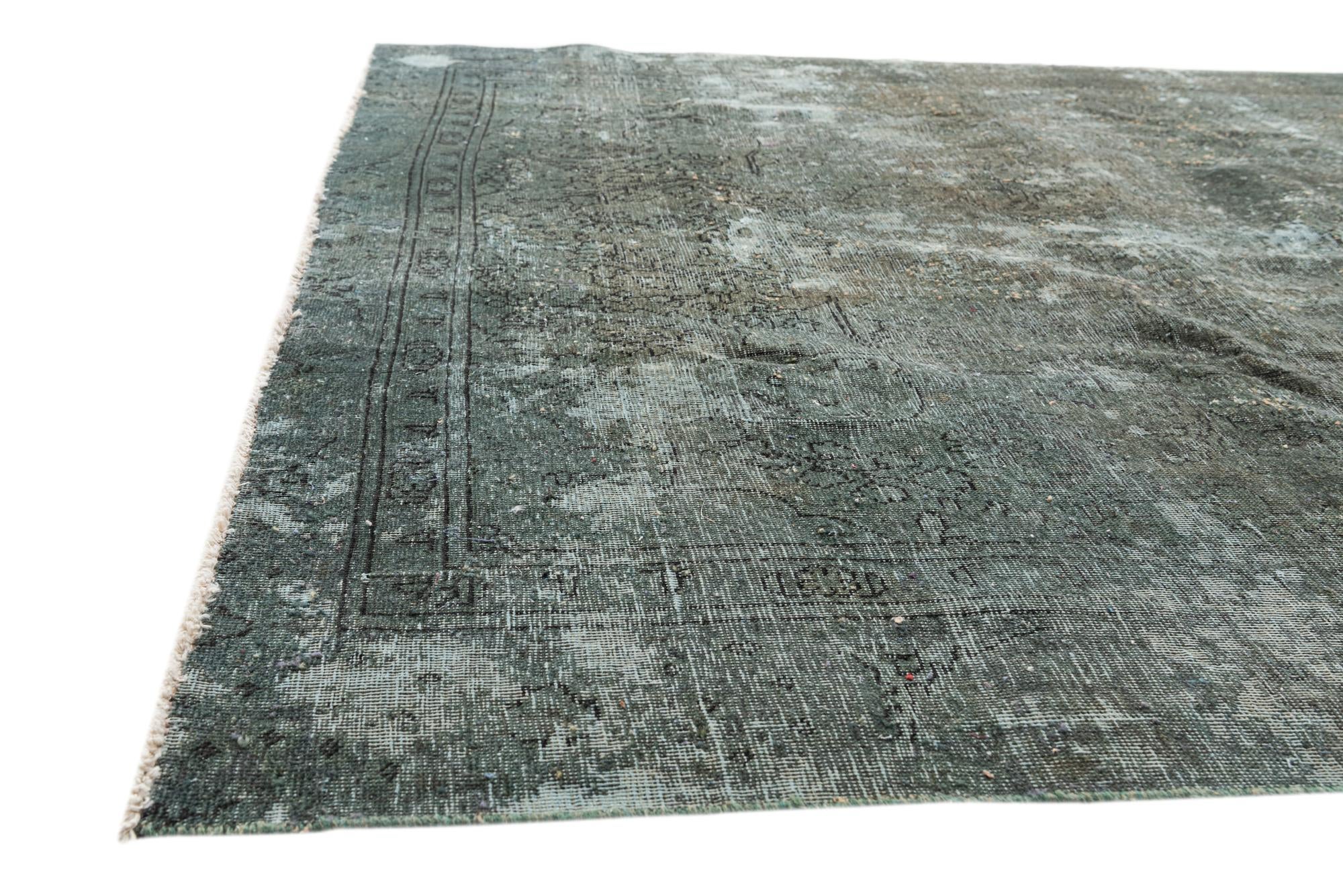 7' 1 x 10' 3 Hand Knotted Ultra Vintage Persian Wool Rug