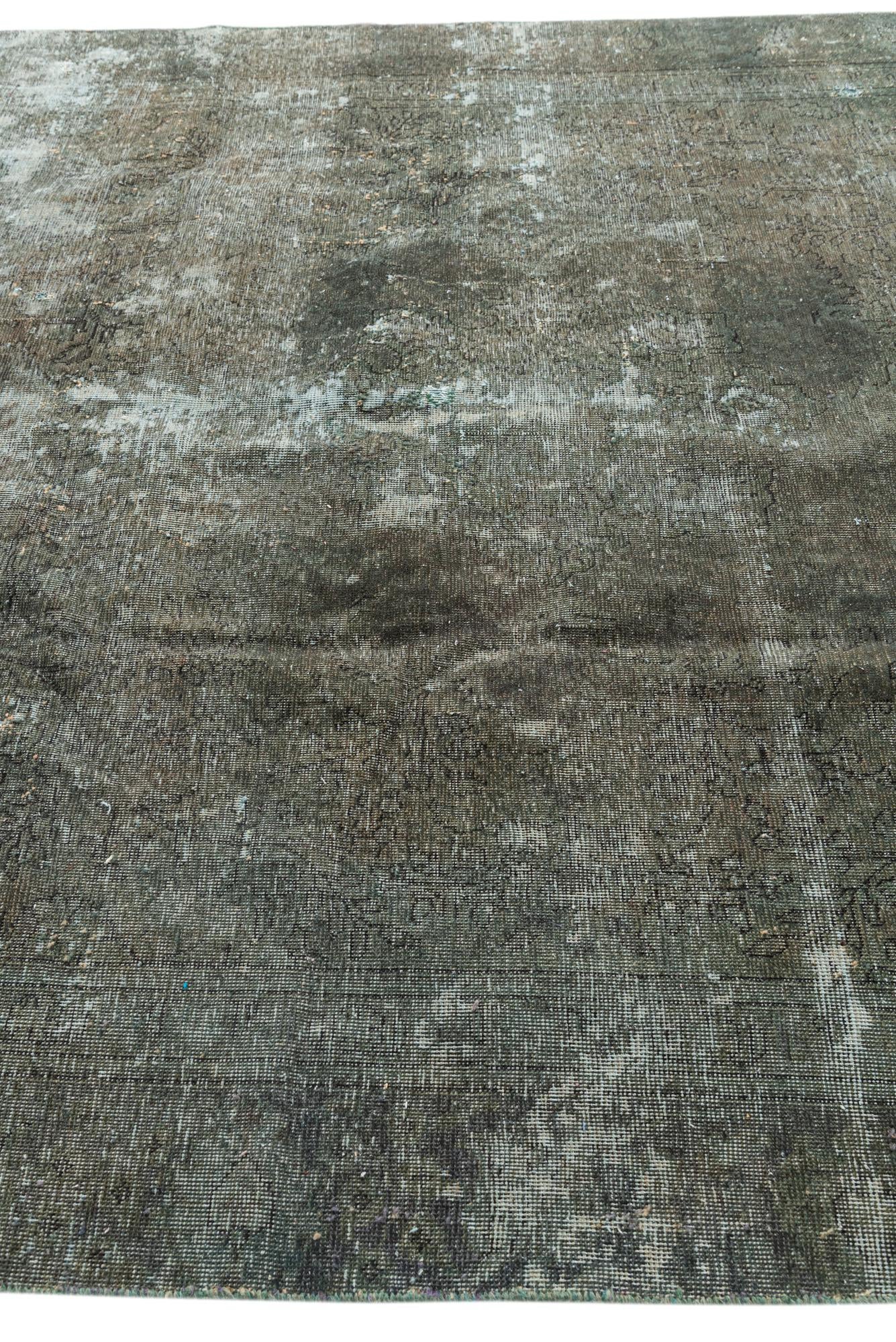 7' 1 x 10' 3 Hand Knotted Ultra Vintage Persian Wool Rug