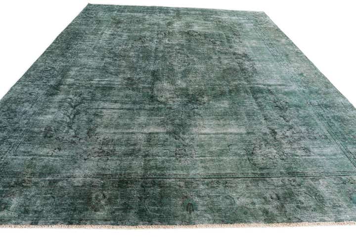 9' 4 x 12' 6 Hand Knotted Ultra Vintage Persian Wool Rug