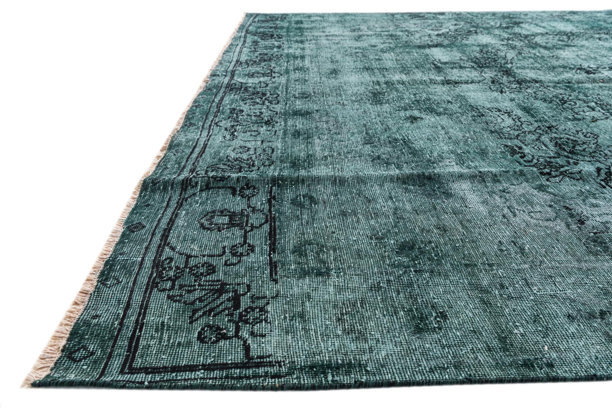 9' 5 x 12' 4 Hand Knotted Ultra Vintage Persian Wool Rug
