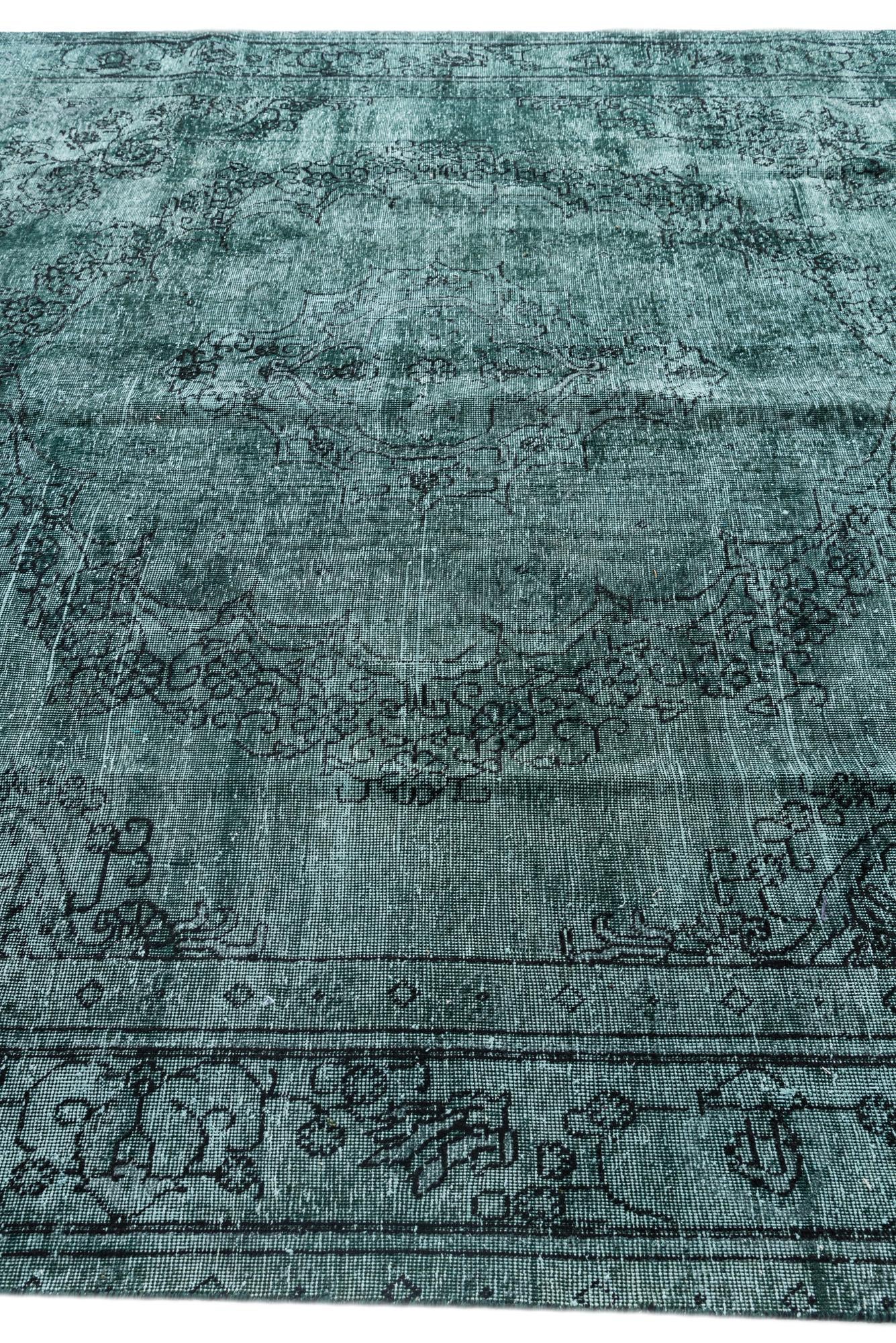 9' 5 x 12' 4 Hand Knotted Ultra Vintage Persian Wool Rug