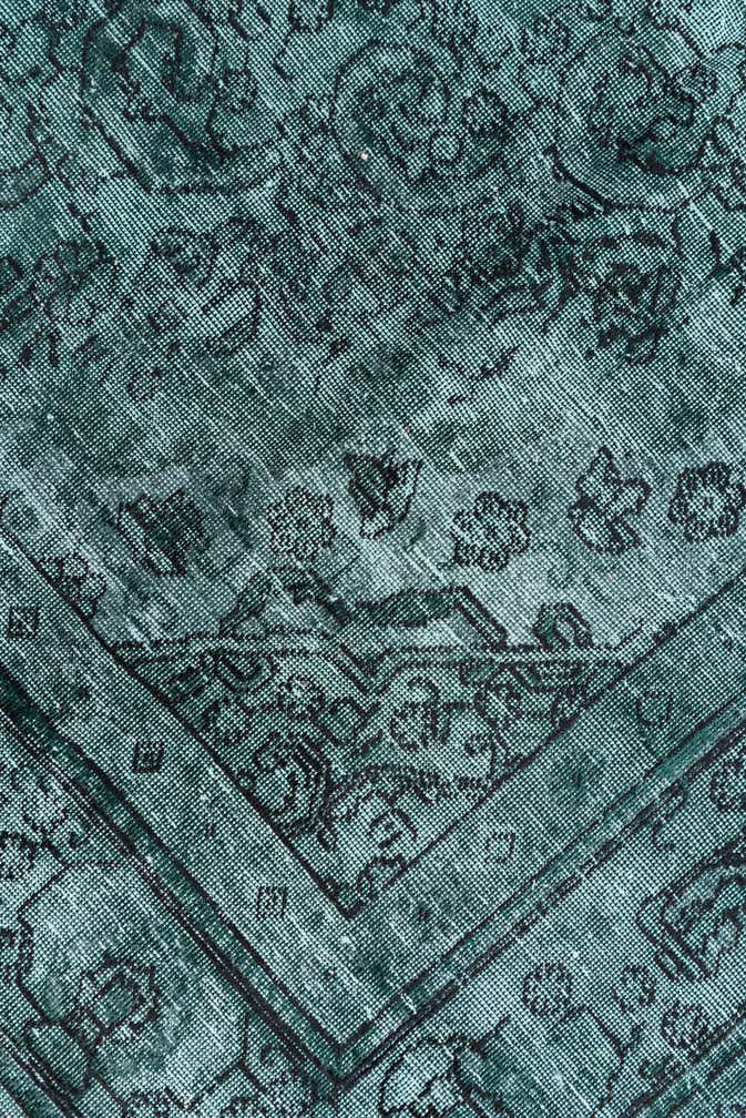 9' 5 x 12' 4 Hand Knotted Ultra Vintage Persian Wool Rug