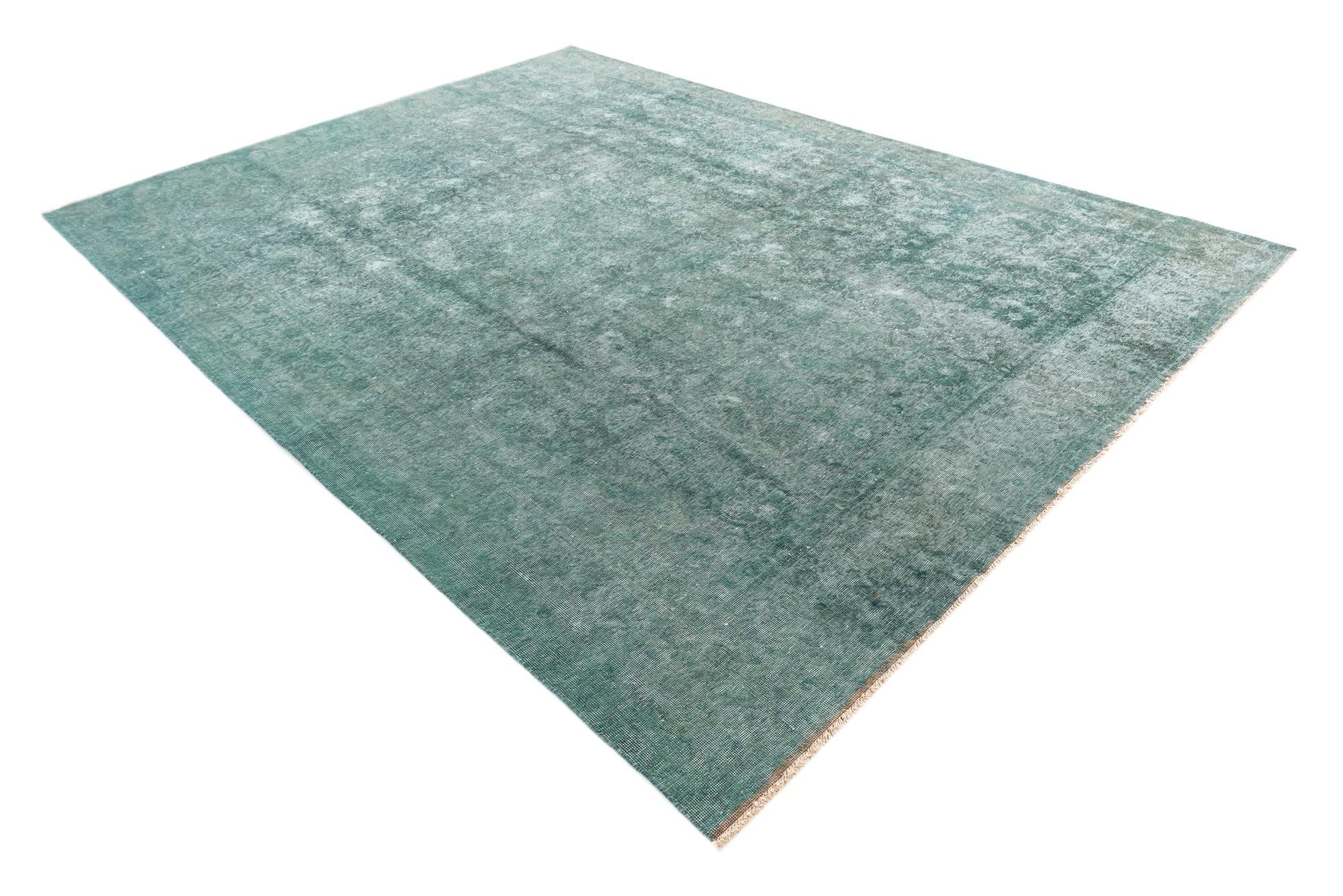 9' 2 x 12' 5 Hand Knotted Ultra Vintage Persian Wool Rug
