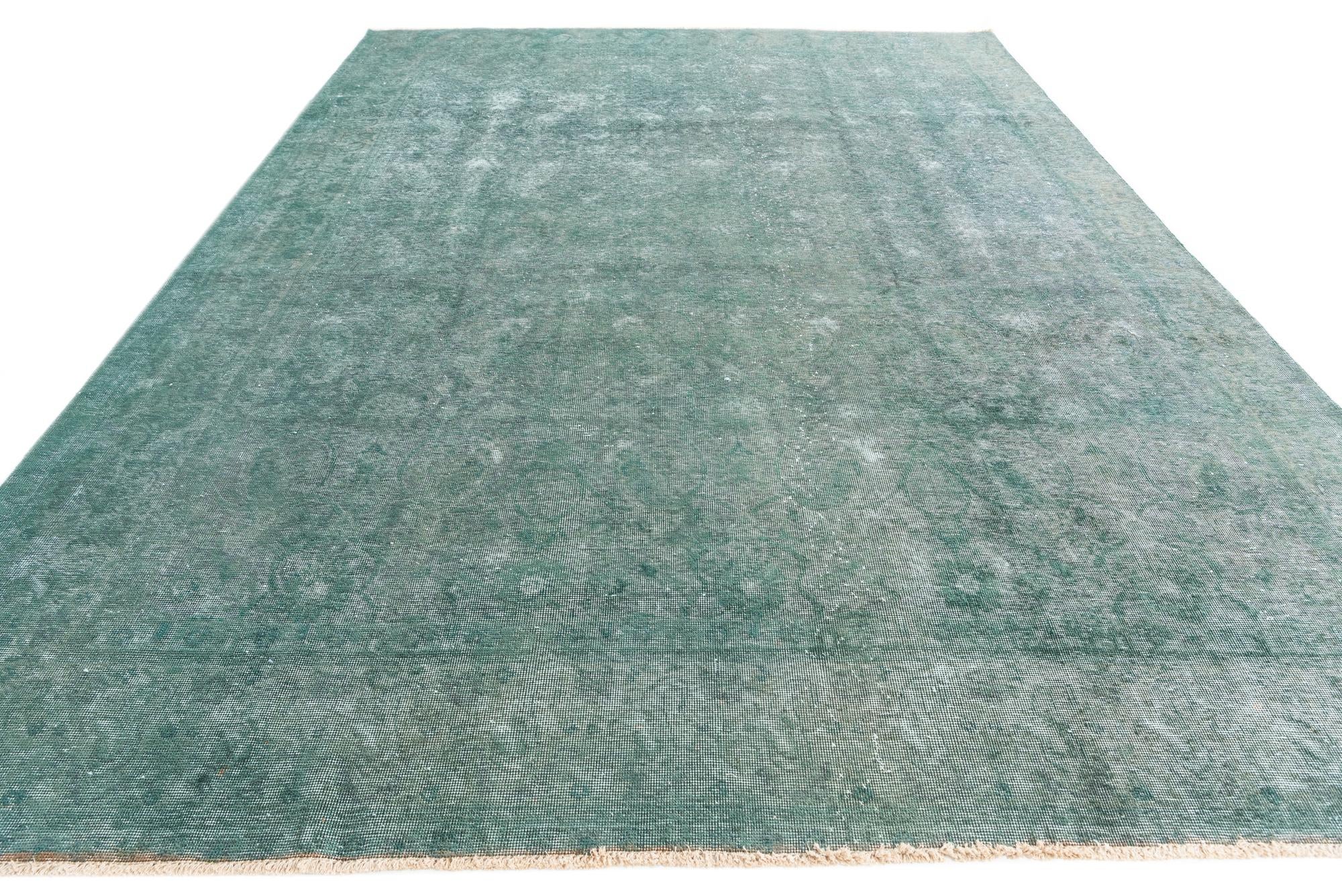 9' 2 x 12' 5 Hand Knotted Ultra Vintage Persian Wool Rug