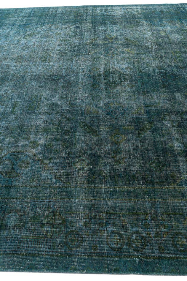 Detail image of 9' 7 x 12' 5 Hand Knotted Ultra Vintage Persian Wool Rug