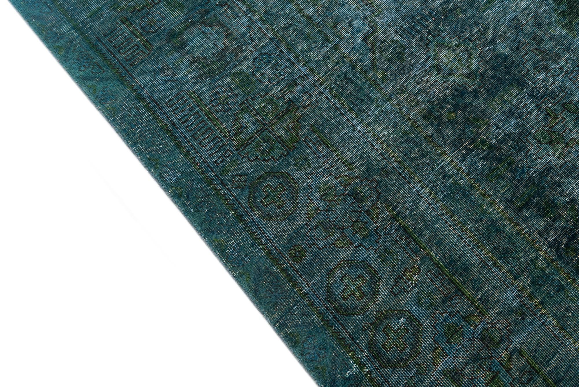 9' 7 x 12' 5 Hand Knotted Ultra Vintage Persian Wool Rug