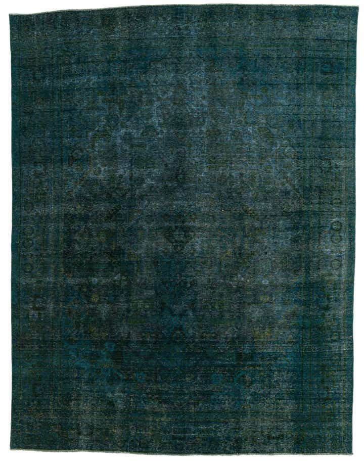 9' 7 x 12' 5 Hand Knotted Ultra Vintage Persian Wool Rug