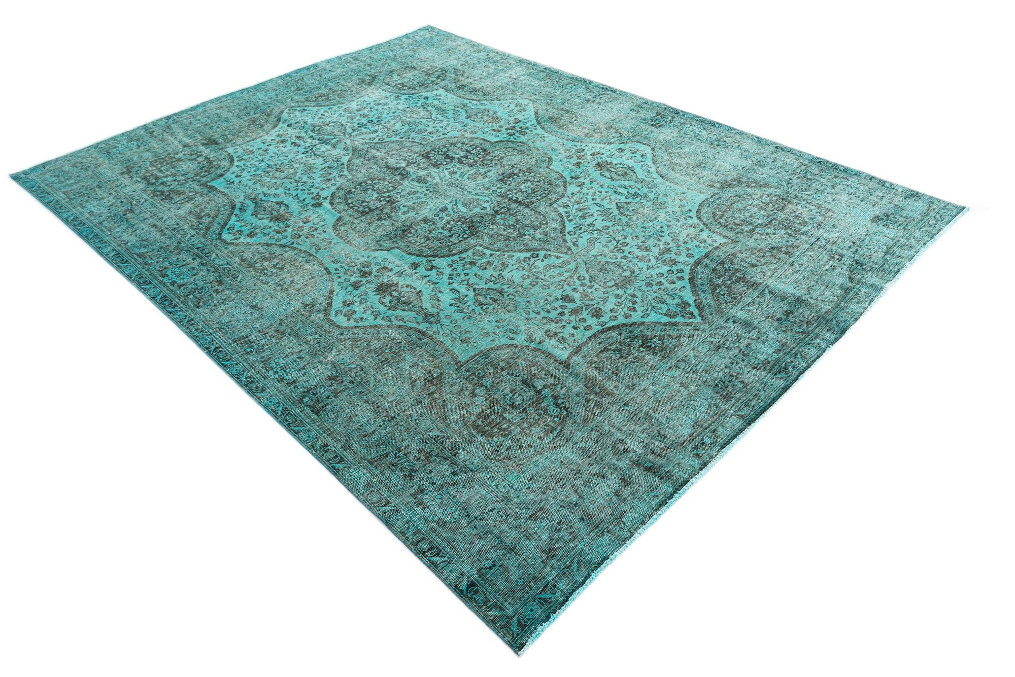 9' 7 x 12' 7 Hand Knotted Ultra Vintage Persian Wool Rug