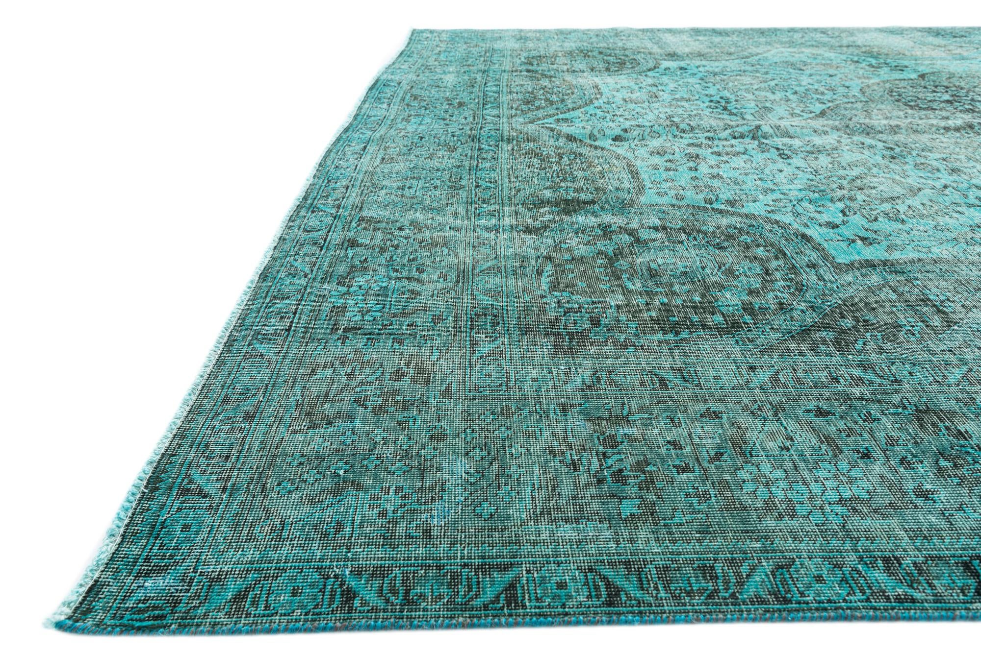 9' 7 x 12' 7 Hand Knotted Ultra Vintage Persian Wool Rug