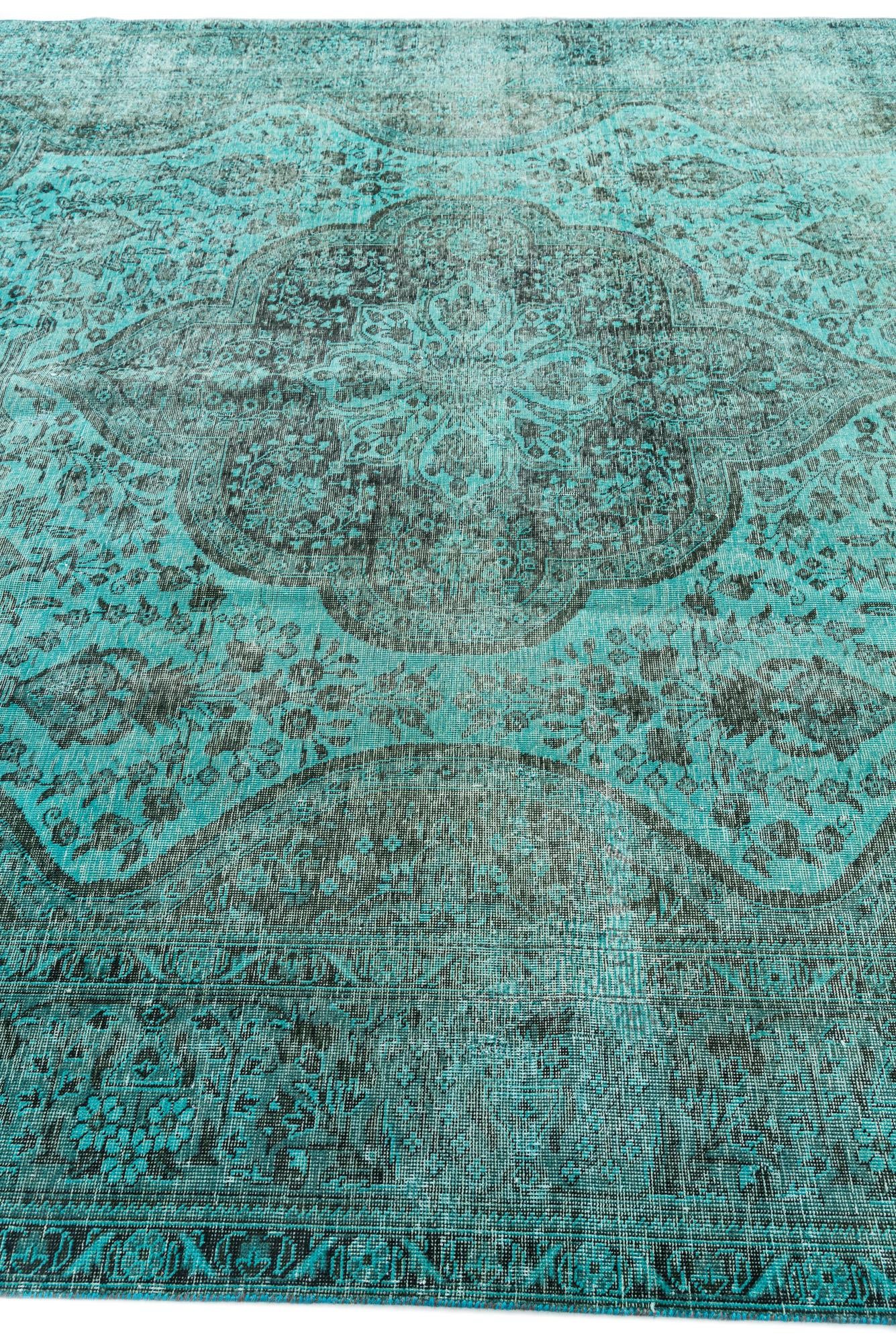 9' 7 x 12' 7 Hand Knotted Ultra Vintage Persian Wool Rug