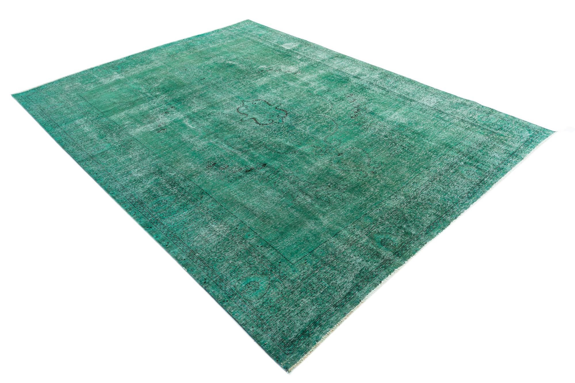 9' 6 x 12' 7 Hand Knotted Ultra Vintage Persian Wool Rug