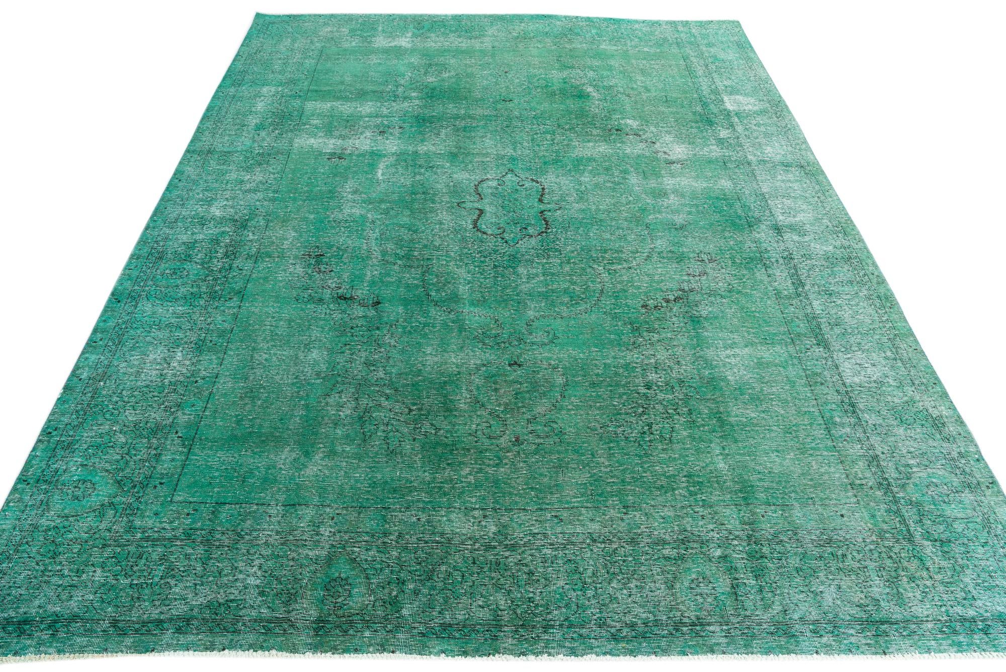 9' 6 x 12' 7 Hand Knotted Ultra Vintage Persian Wool Rug