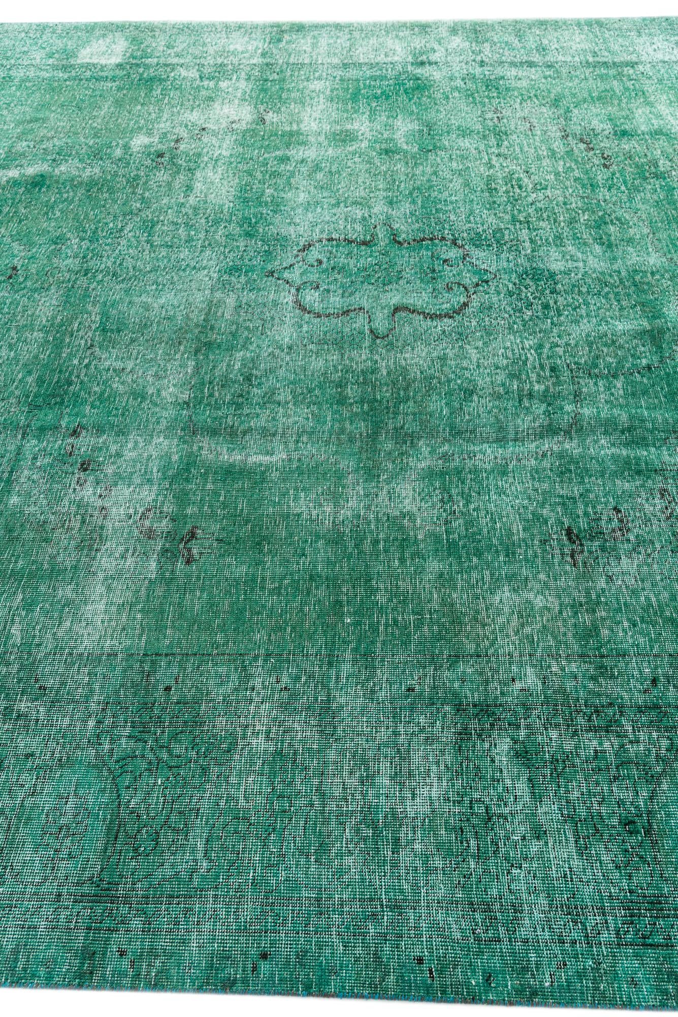 9' 6 x 12' 7 Hand Knotted Ultra Vintage Persian Wool Rug