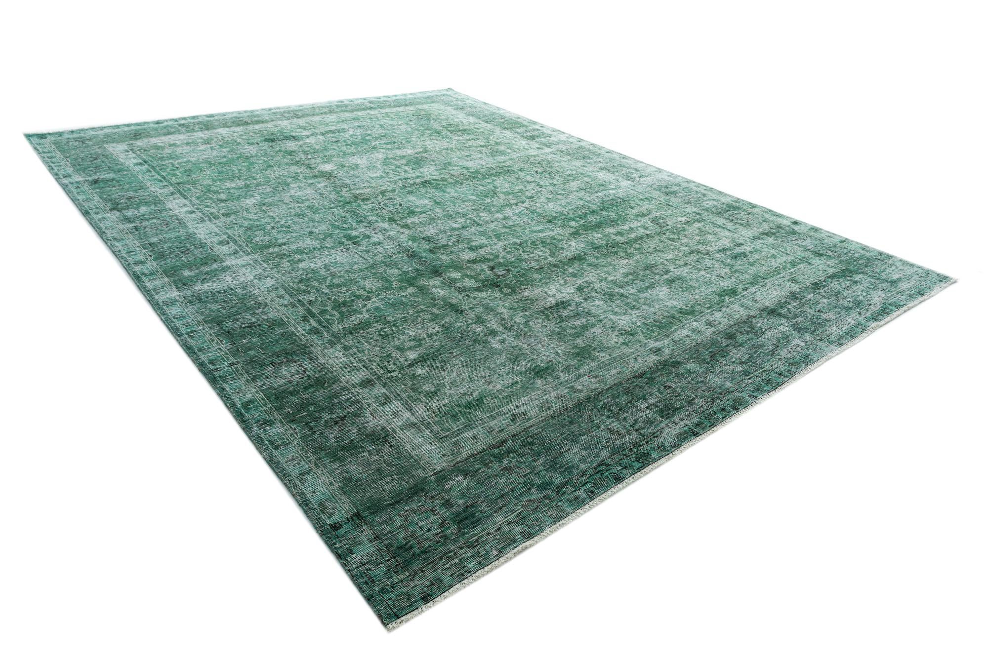 9' 7 x 12' 7 Hand Knotted Ultra Vintage Persian Wool Rug