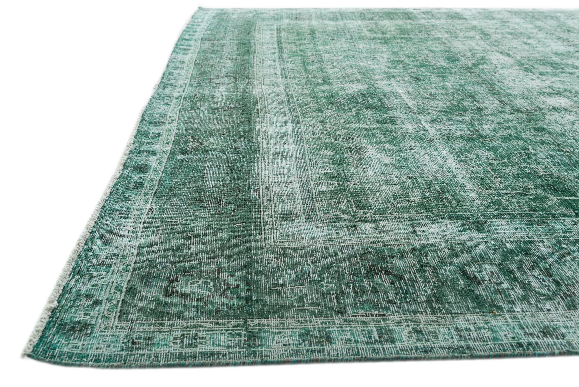 9' 7 x 12' 7 Hand Knotted Ultra Vintage Persian Wool Rug