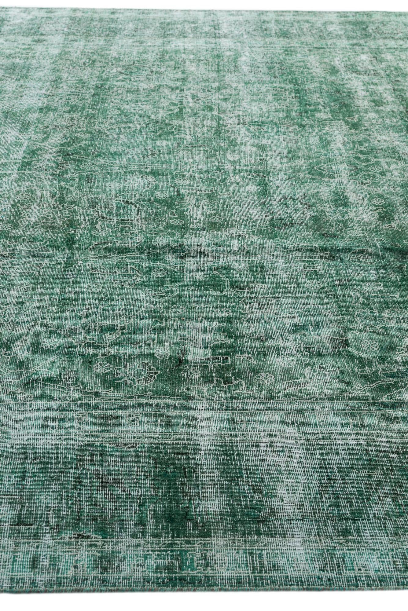 9' 7 x 12' 7 Hand Knotted Ultra Vintage Persian Wool Rug