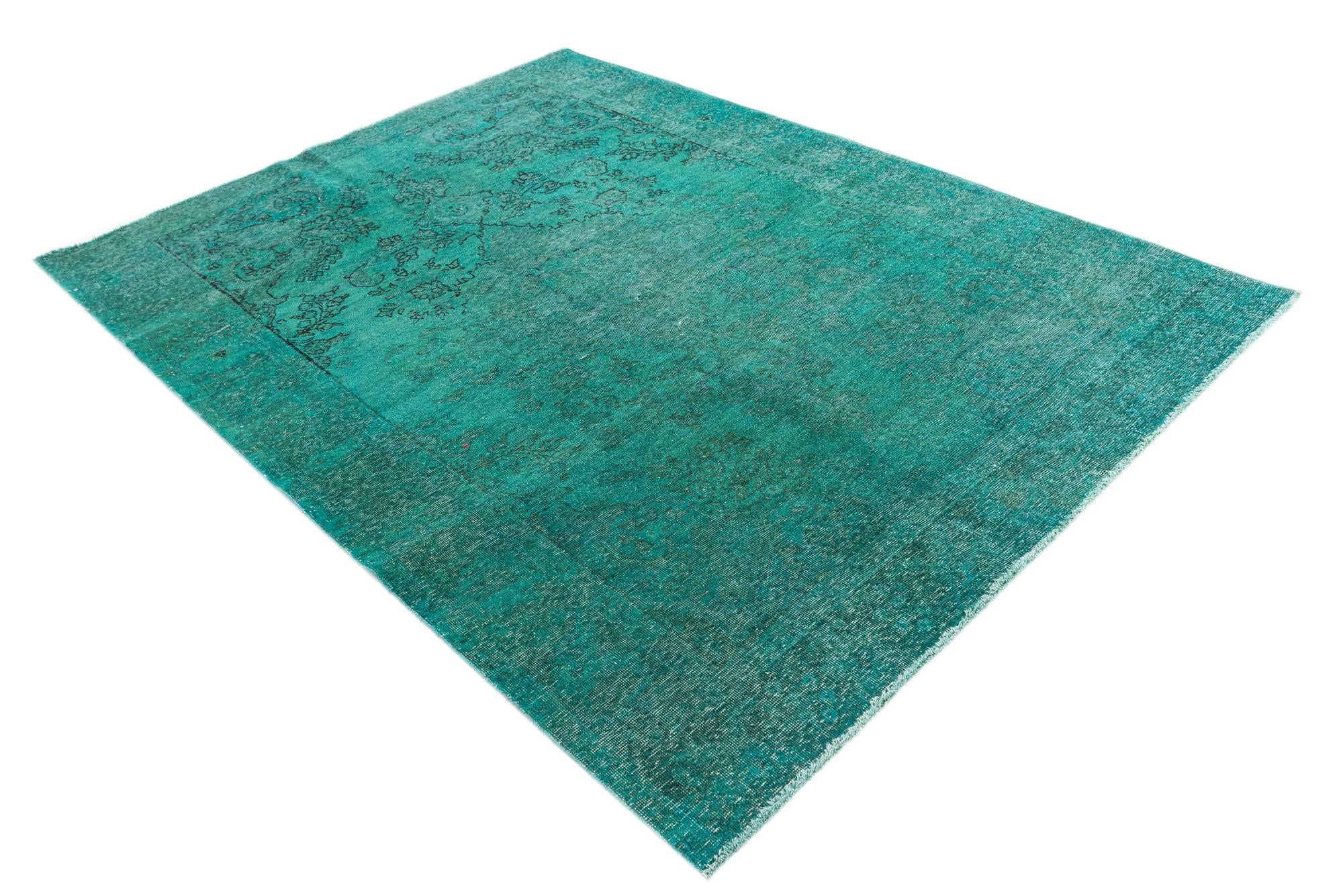 6' 6 x 8' 8 Hand Knotted Ultra Vintage Persian Wool Rug