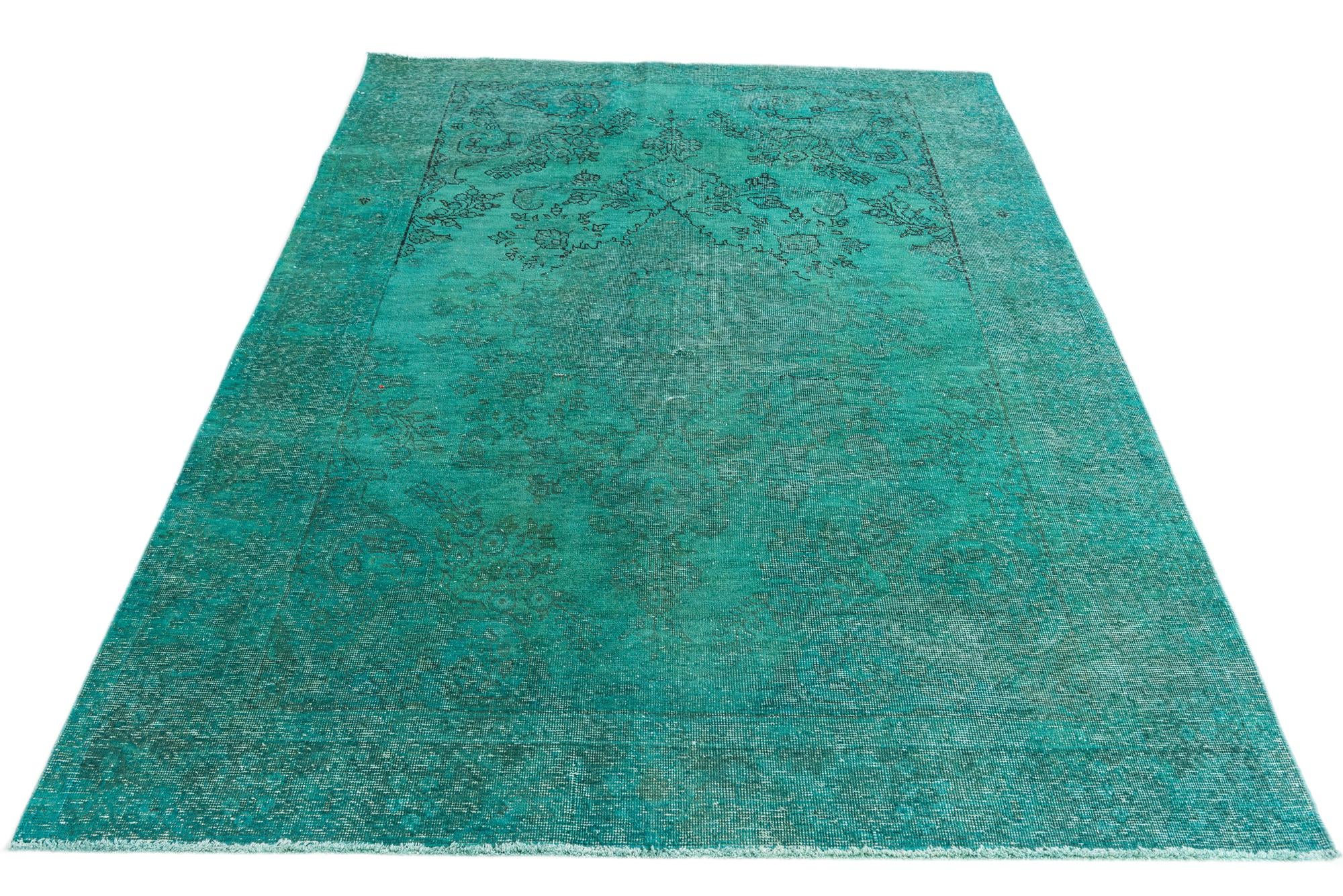 6' 6 x 8' 8 Hand Knotted Ultra Vintage Persian Wool Rug