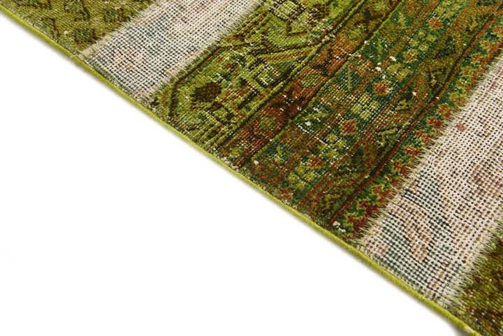 6' 7 x 9' 9 Hand Knotted Ultra Vintage Persian Wool Rug