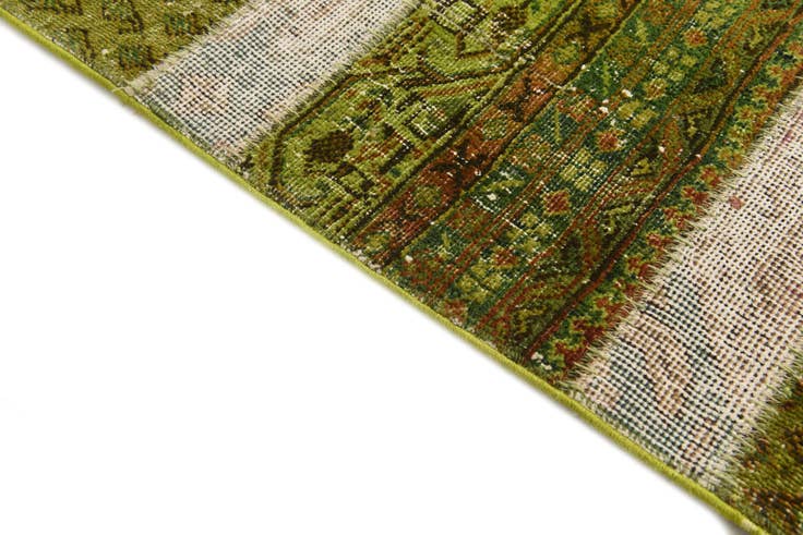 Detail image of 6' 7 x 9' 9 Hand Knotted Ultra Vintage Persian Wool Rug