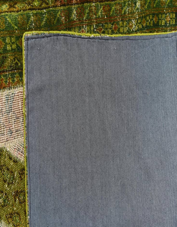 Detail image of 6' 7 x 9' 9  Hand Knotted Ultra Vintage Persian Wool Rug