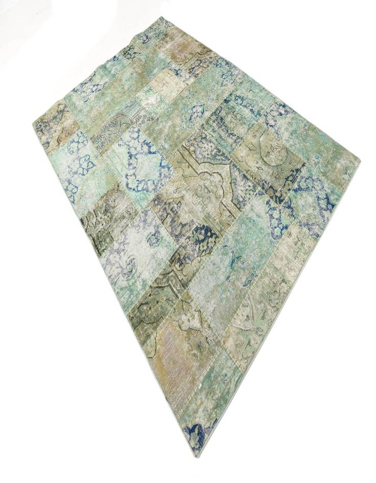 Detail image of 5' 6 x 8'  Hand Knotted Ultra Vintage Persian Wool Rug