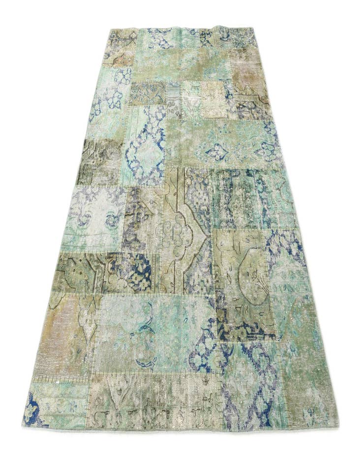 Detail image of 5' 6 x 8'  Hand Knotted Ultra Vintage Persian Wool Rug