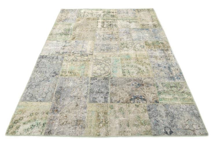 Detail image of 5' 8 x 7' 11 Hand Knotted Ultra Vintage Persian Wool Rug