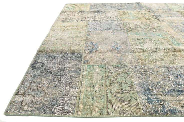 Detail image of 5' 8 x 7' 11 Hand Knotted Ultra Vintage Persian Wool Rug